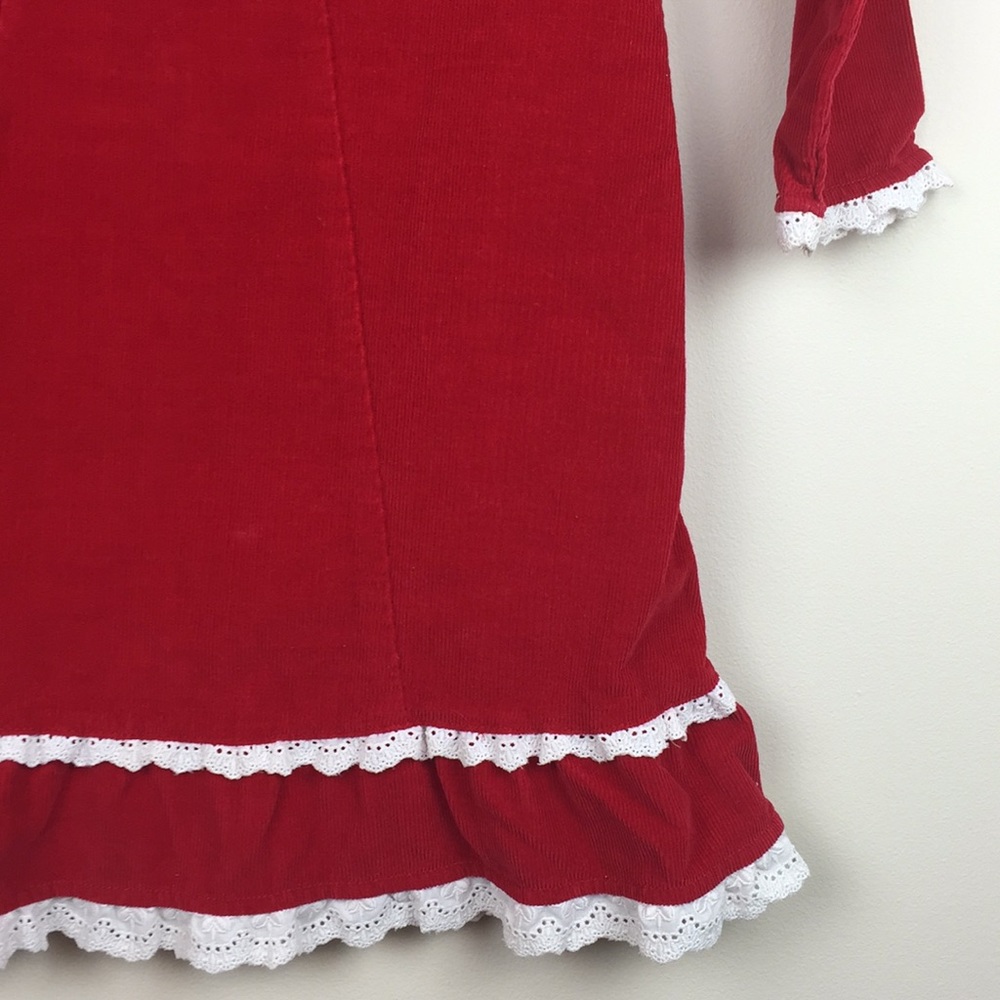 Hanna Andersson - Ruffle Trim Corduroy Dress - Picture 4 of 7